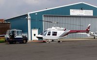 G-JLEE @ EGTB - Ex: G-TALY > G-CSKY > G-JOKE > G-JLEE - Originally owned to, Alan Mann Helicopters Ltd in March 1979 as G-TALY  and currently in private hands since March 2002 as G-JLEE.