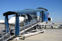 N487CA @ KSLC - Loading ramp SLC, UT - by Ronald Barker