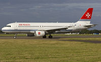 9H-AEQ @ EGSH - Arriving in the evening sun.