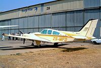 ZS-MFD @ FALA - Beech E55 Baron [TE-1176] Lanseria~ZS 05/10/2003 - by Ray Barber