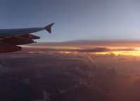 A6-EDB - sunset over the Indian Ocean while flight DXB-SYD - by Thomas Ranner