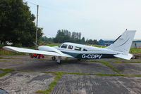 G-CDPV @ EGBS - at Shobdon Airfield, Herefordshire - by Chris Hall