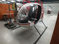 G-TGRS @ EGBS - inside the Tiger Helicopter's Hangar at Shobdon Airfield, Herefordshire - by Chris Hall