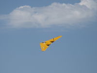 N9MB @ CMA - 1945 Northrop Flying Wing N-9M, two Franklin XO-540-7 300 Hp each pushers, flight demonstration - by Doug Robertson