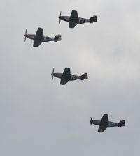 N51JC @ YIP - The Brat III in 4 ship formation - by Florida Metal