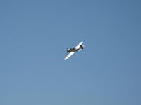 N6294D @ CMA - 1983 Yakovlev YAK 52, Vedeneev (Ivchenko) M-14P 360 Hp radial, airshow overflight Rwy 26 - by Doug Robertson