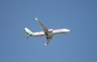 9Y-KIN @ MCO - Caribbean Air passing over Orlando Executive on way into MCO - by Florida Metal