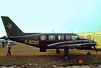 G-BCOD @ EHAM - Piper PA-31-350 Navajo Chieftain [31-7405488] (Team Lotus) Amsterdam-Schiphol~PH 29/08/1976 - by Ray Barber