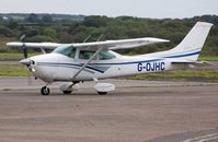 G-OJHC @ EGFH - Visiting Cessna Skylane operated by Stapleford Flying Club. - by Roger Winser