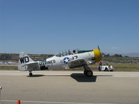 N1038A @ CMA - 1944 North American SNJ-5 WAR DOG, P&W R-1340 Wasp 600 Hp, taxi back - by Doug Robertson