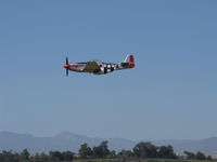 N44727 @ CMA - 1944 North American/Aero Classics P-51D 'Man O' War', Packard Rolls V-1650-3 Merlin 1,695 Hp, Limited class, overflight Rwy 26 - by Doug Robertson