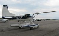 N70140 @ KAXN - Cessna A185E Skywagon taxiing out to departure. - by Kreg Anderson
