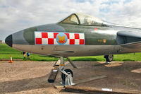 WN904 @ EGBK - 1954 Hawker Hunter F.2, c/n: S4/U/2912 now located at Sywell Air Museum - by Terry Fletcher
