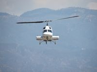 N419MA @ L67 - On final with a patient, landing at Mercy Air - by Helicopterfriend