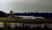 WL375 - Modified Meteor T.7 now preserved at Dumfries was on the dump at the Royal Aircraft Establishment at West Freugh in September 1971. - by Peter Nicholson