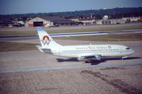 N147AW @ MSP - taken at MSP- early September 1990 - from original slide - by Neil Henry