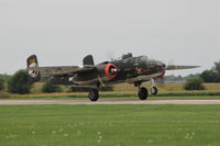 N345TH @ KDVN - Departing Runway 33.  Quad Cities Air Show.