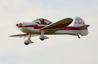 G-BKCX @ EGFH - Flypast by a sporty CAP 10B. - by Roger Winser
