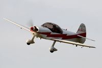 G-BKCX @ EGFH - Flypast by a sporty CAP 10B. - by Roger Winser