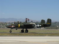 N30801 @ CMA - 1944 North American TB-25N MITCHELL 'Executive Sweet', two Wright Cyclone R-2600s 1,700 Hp each, taxi to 26 - by Doug Robertson