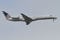 N11551 @ KORD - ExpressJet/United Express Embraer EMB-145LR, ASQ5845 arriving from KCID, RWY 10 approach KORD. - by Mark Kalfas