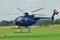 G-RISK @ EGBK - 1985 McDonnell Douglas MD-500E (369E), c/n: 0157E - by Terry Fletcher
