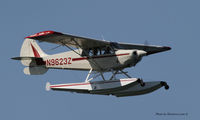 N9623Z - Photographed over Herbster Wisconsin beach 09/01/12. Photographed with Canon 7D with Canon 100-400mm 5.6 IS lens. - by Wayne A. Griffiths