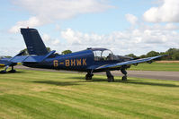 G-BHWK @ EGBR - Morane-Saulnier MS-880B Rallye Club at The Real Aeroplane Club's Wings & Wheels weekend, Breighton Airfield, September 2012. - by Malcolm Clarke