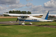 G-CBUG @ EGBR - Tecnam P92-EM Echo at The Real Aeroplane Club's Wings & Wheels weekend, Breighton Airfield, September 2012. - by Malcolm Clarke
