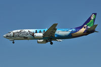 N705AS @ CYVR - Alaskan Logojet 1998 Boeing 737-490, c/n: 29318 - by Terry Fletcher