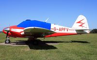 G-APFV @ EGLD - Ex: N10F > EI-ALK > G-APFV > EI-BAW > G-MOLY > G-APFV - Originally owned to, Vigors Aviation Ltd in December 1959 as G-APFV and currently in private hands since October 2006 as G-APFV.