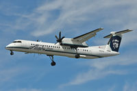 N447QX @ CYVR - Bombardier DHC-8-402, c/n: 4364 - by Terry Fletcher
