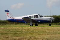 HB-PIG @ EGFH - Visiting Piper Arrow III. - by Roger Winser