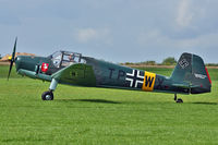 G-TPWX @ EGBK - 1944 Bucker BU181C BESTMANN,  - by Terry Fletcher