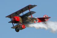 G-BVGZ @ EGBR - Fokker DR1 Triplane Replica at The Real Aeroplane Company's Wings & Wheels weekend, Breighton Airfield, September 2012. - by Malcolm Clarke