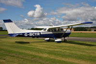 G-BCYR @ EGBR - Reims F172M Skyhawk at The Real Aeroplane Company's Wings & Wheels weekend, Breighton Airfield, September 2012. - by Malcolm Clarke