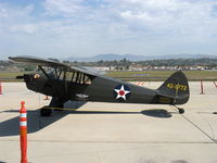 N35786 @ CMA - 1941 Piper J5A CUB CRUISER as L-4F GRASSHOPPER, Continental A&C75 75 Hp. Impressed from civil source in WWII for war effort. - by Doug Robertson