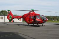 G-WASN @ EGFH - Another busy day for the Swansea based Wales Air Ambulance helicopter (Helimed 57). - by Roger Winser