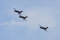 G-DELF @ EGFH - Red Star Rebels first three ship formation practice session led by G-DELF (Rebel 1) with G-BYCT (Rebel 2) and G-DLFN (Rebel 3). Seen making a topside pass over Swansea Airport. - by Roger Winser