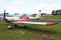 G-CENW @ EGBR - Aerotechnik EV-97 Eurostar at The Real Aeroplane Club's Wings & Wheels weekend, Breighton Airfield, September 2012. - by Malcolm Clarke