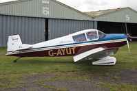 G-AYUT @ EGBR - SAN Jodel DR-1050 Ambassadeur at The Real Aeroplane Club's Wings & Wheels weekend, Breighton Airfield, September 2012. - by Malcolm Clarke