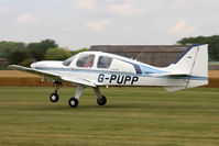 G-PUPP @ EGBR - Beagle B-121 Pup 150 at The Real Aeroplane Club's Summer Madness Fly-In, Breighton Airfield, August 2012. - by Malcolm Clarke