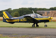 G-AZCP @ EGBR - Beagle B-121 Pup 100 at The Real Aeroplane Company's Summer Madness Fly-In, Breighton Airfield, August 2012. - by Malcolm Clarke