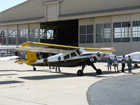 N565JS @ CMA - 1956 Helio H-391B COURIER as U-10 STOL, Lycoming GO-435C&D 260 Hp geared engine - by Doug Robertson