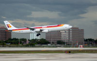 EC-KOU @ MIA - Iberia A340 landing from Madrid