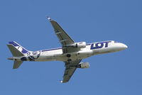 SP-LIC @ EBBR - Flight LO236 is climbing from RWY 07R - by Daniel Vanderauwera