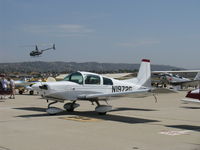 N1972G @ CMA - 1972 American Aviation AA-1, Lycoming O-320 upgrade. N590H in flight behind. - by Doug Robertson