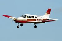 G-BOPC @ EGFH - Visiting Cherokee Warrior II operated by Aeros Flight Training. - by Roger Winser