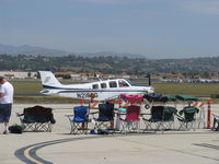 N218CG @ CMA - 1980 Beech A36 BONANZA, Continental IO-520 285 Hp, taxi - by Doug Robertson