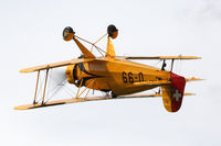 G-AXMT @ EGBR - Doflug Bu-133C Jungmeister performs at The Real Aeroplane Company's Summer Madness Fly-In, Breighton Airfield, August 2012. - by Malcolm Clarke